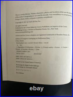 READY PLAYER ONE, 1st Edition/ 1st Printing Signed/ Inscribed