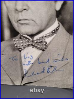 RICHARD BURTON Signed Photo Vintage 1960s Inscribed Autograph COA Provenance