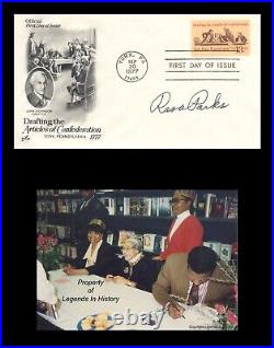 ROSA PARKS Autographed Signed Inscribed Civil Rights FIRST DAY COVER