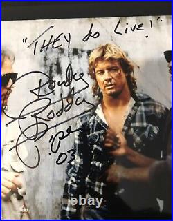 ROWDY RODDY PIPER Autograph Signed & INSCRIBED They Live 8x10 Photo wwf wwe wcw