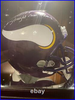 Randy Moss Autographed Full Sized Replica Helmet Inscribed With Beckett COA