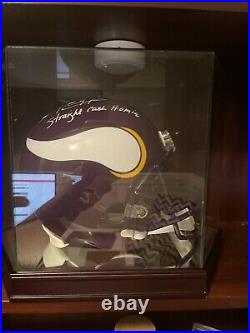 Randy Moss Autographed Full Sized Replica Helmet Inscribed With Beckett COA