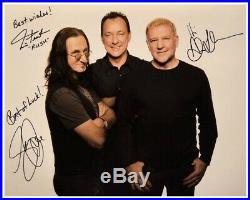 Rare Rush Signed Autographed Inscribed 11 X 14 Photo Geddy Neil Peart Alex Jsa