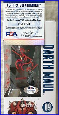 Ray Park signed autographed inscribed 2X Darth Maul Star Wars Funko Pop PSA/DNA