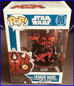 Ray Park signed autographed inscribed 3X Darth Maul Star Wars Funko Pop PSA/DNA