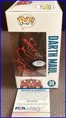 Ray Park signed autographed inscribed 3X Darth Maul Star Wars Funko Pop PSA/DNA