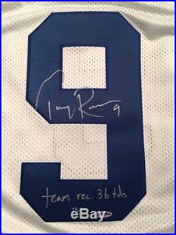 Reebok Auth #9 Tony Romo Signed Autograph Inscribed 23/109 Dallas Cowboys Jersey