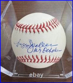 Reggie Jackson Signed Autographed Inscribed Rawlings OML Baseball JSA