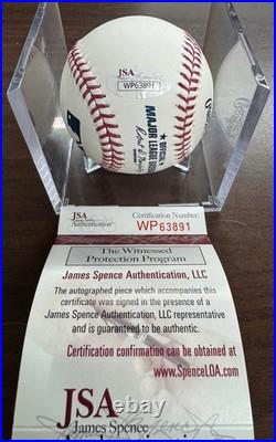 Reggie Jackson Signed Autographed Inscribed Rawlings OML Baseball JSA