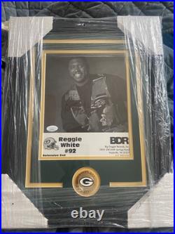 Reggie White Signed & Inscribed 8x10 Photograph Autograph Beckett Certified