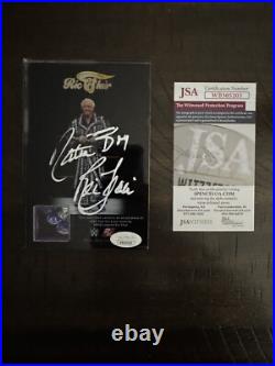 Ric Flair Signed Plaque Autograph With Piece Of Robe WWE JSA COA 2K Inscribed