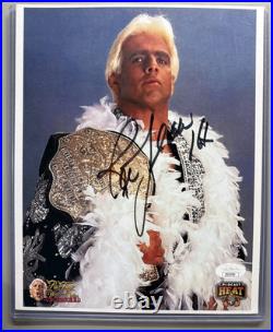 Ric Flair WWE WCW TNA Signed & Inscribed 8x10 PHOTO with JSA COA