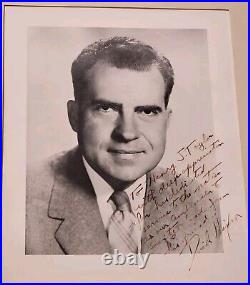 Richard Nixon Inscribed/Signed Framed Photo To Ambassador Henry J. Taylor