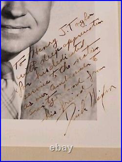 Richard Nixon Inscribed/Signed Framed Photo To Ambassador Henry J. Taylor