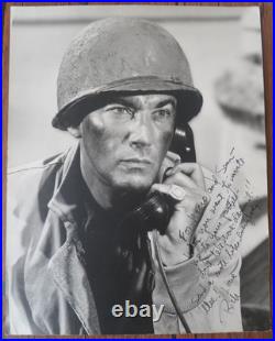 Rick Jason Signed & Inscribed 11x14 Photo Actor'Combat' TV Series