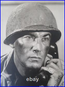 Rick Jason Signed & Inscribed 11x14 Photo Actor'Combat' TV Series