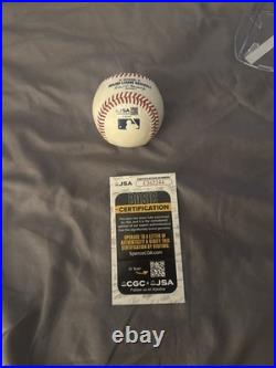 Rick Wakeman of YES Signed autographed ROMLB Baseball Come On Cubs Inscribed JSA