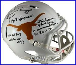 Ricky Williams autographed signed inscribed Full Size Helmet Texas Longhorns JSA
