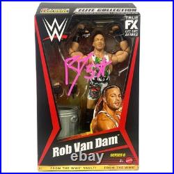 Rob Van Dam autographed signed inscribed wrestling action figure WWE JSA