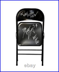 Rob Van Dam autographed signed inscribed wrestling chair ECW WWE RVD JSA