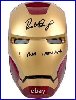 Robert Downey Jr Autographed Iron Man Helmet Inscribed I Am Iron Man TRISTAR