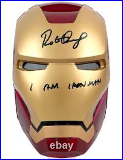 Robert Downey Jr Autographed Iron Man Helmet Inscribed I Am Iron Man TRISTAR