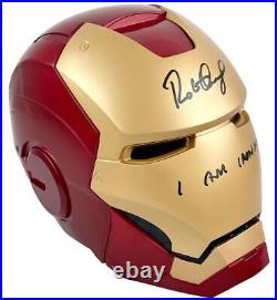 Robert Downey Jr Autographed Iron Man Helmet Inscribed I Am Iron Man TRISTAR