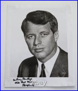Robert F Kennedy Signed & Inscribed 8x10 Photo Psa/dna Coa
