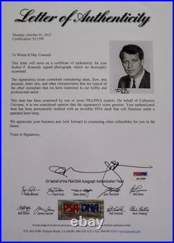 Robert F Kennedy Signed & Inscribed 8x10 Photo Psa/dna Coa