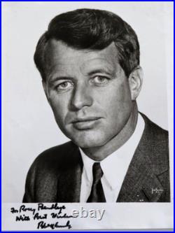 Robert F Kennedy Signed & Inscribed 8x10 Photo Psa/dna Coa