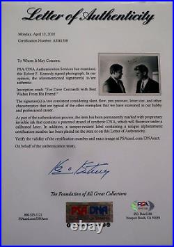 Robert F Kennedy Signed & Inscribed Photo To Friend Ceccarelli Psa Coa