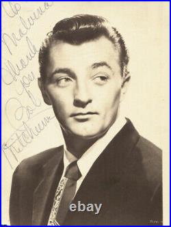 Robert Mitchum Autographed Inscribed Photograph