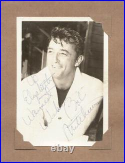 Robert Mitchum Autographed Inscribed Photograph