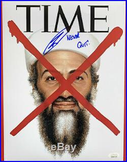 Robert O'Neill Signed 8x10 Time Cover Photo Inscribed Never Quit JSA ITP