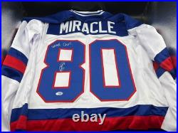 Robert O'Neill Signed Inscribed Never Quit! Custom USA Miracle Jersey PSA/DNA