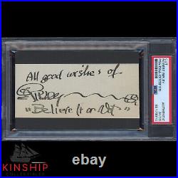 Robert Ripley signed Inscribed Cut PSA DNA Slabbed Believe It Or Not Auto C2760