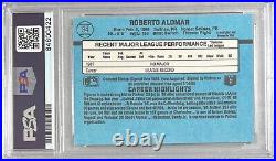 Roberto Alomar auto inscribed Donruss RC MLB San Diego Padres PSA Encapsulated