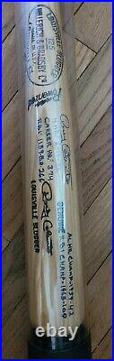Rocky Colavito autographed bat career stats and highlights inscribed. No COA