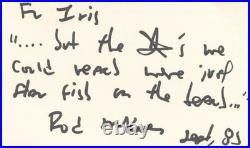 Rod Mckuen Inscribed Autograph Quotation Signed