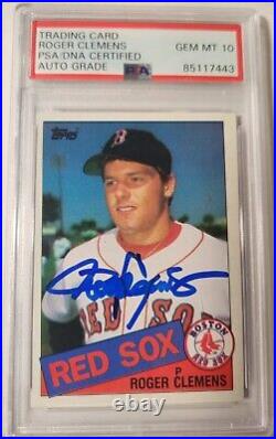 Roger Clemens Rookie Card Signed Auto Autograph Authentic Psa Inscribed Original