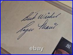 Roger Maris Signed AUTO CUT INSCRIBED WITH 1982 RENATA CARD ON BACK PSA/DNA 1611