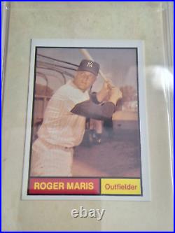 Roger Maris Signed AUTO CUT INSCRIBED WITH 1982 RENATA CARD ON BACK PSA/DNA 1611