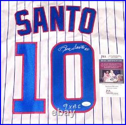 Ron Santo? Chicago Cubs Signed Jersey inscribed 9x All Star Autograph -JSA