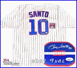 Ron Santo? Chicago Cubs Signed Jersey inscribed 9x All Star Autograph -JSA