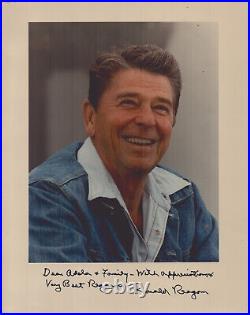 Ronald Reagan Inscribed Photograph Signed