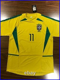 Ronaldinho Signed Autographed Team Brazil Jersey Inscribed R10 Beckett COA
