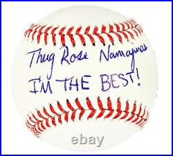 Rose Namajunas autographed signed inscribed baseball PSA Full Graph UFC Champion