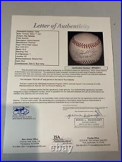 Roy Halladay Autograph Signed Inscribed PG 5-29-10 OMLB Official Baseball JSA