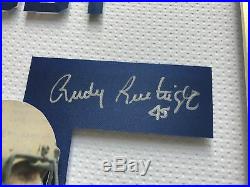 Rudy Ruettiger Signed 3D Jersey Photo Autograph COA 16x20 Inscribed Notre Dame