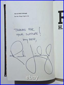 Rush Limbaugh See I Told You So 1993 Leather Special Edition Signed Inscribed